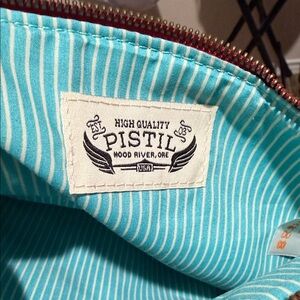 Pistil Turquoise Striped Bag